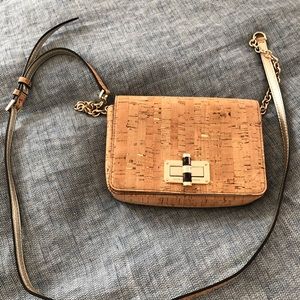 DVF cork mini handbag with crossbody chain